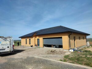 Maison complète en ossature bois et isolation extérieure bois